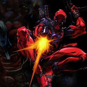 Deadpool silk canvas Fabric Poster (36" x 24")